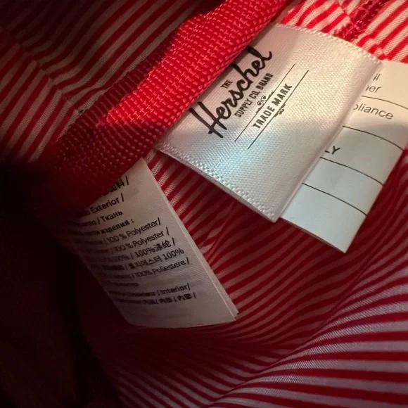 Herschel supply company nova black floral mini backpack purse exc condition - Picture 5 of 7